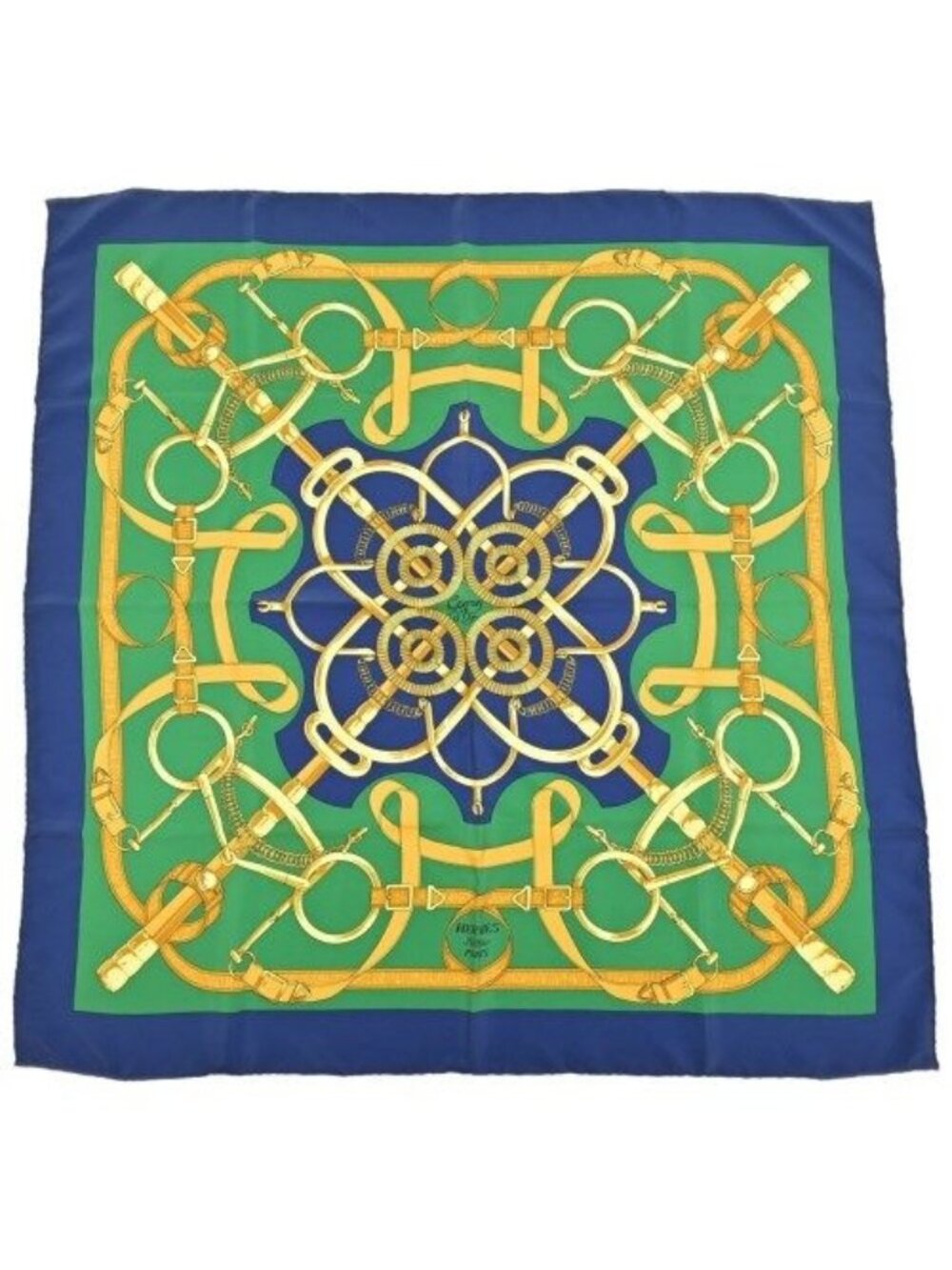 Hermes Bandana Scarf Green